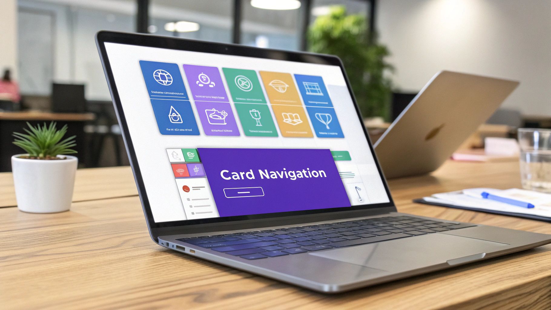 Card-Based Navigation Menu