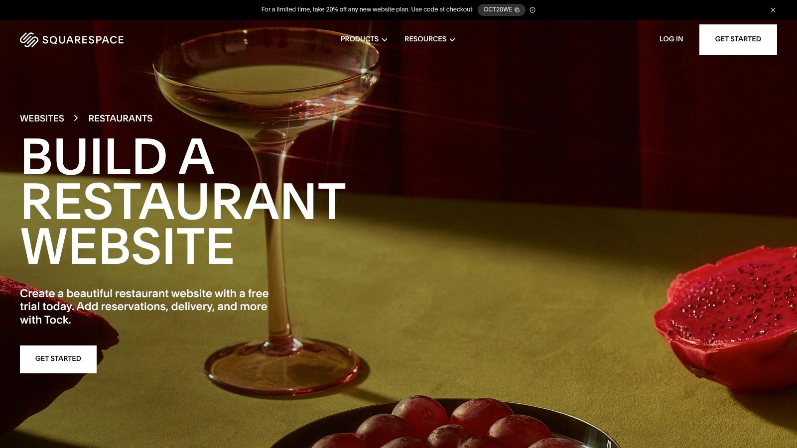 Squarespace (Restaurant websites)