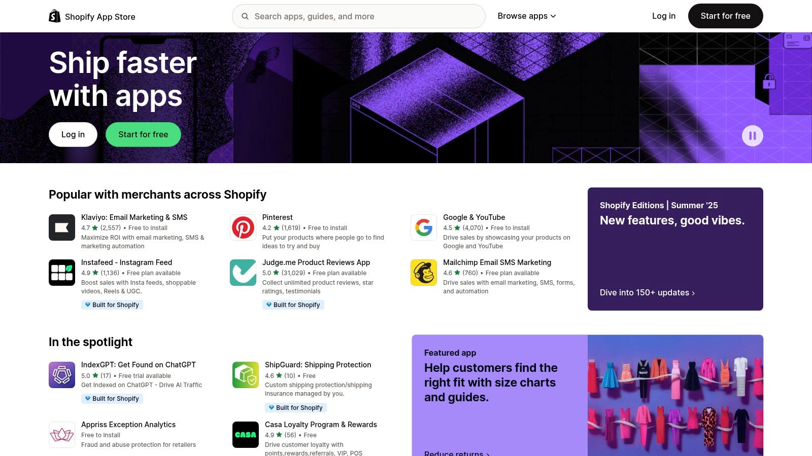 Shopify App Store (for CRO Apps)