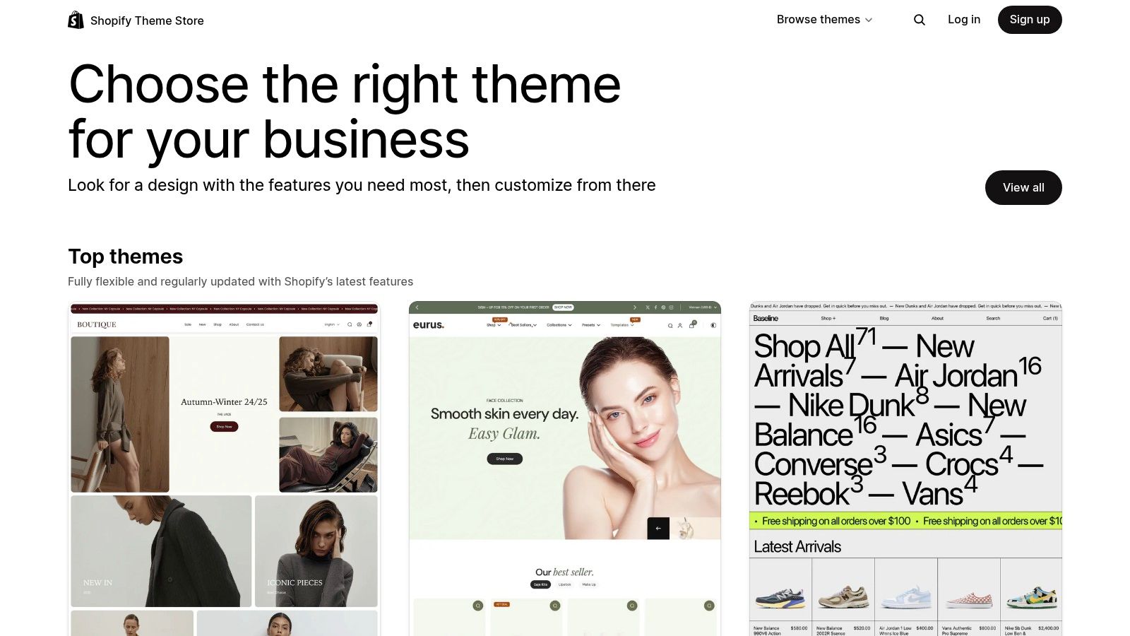 Shopify Theme Store