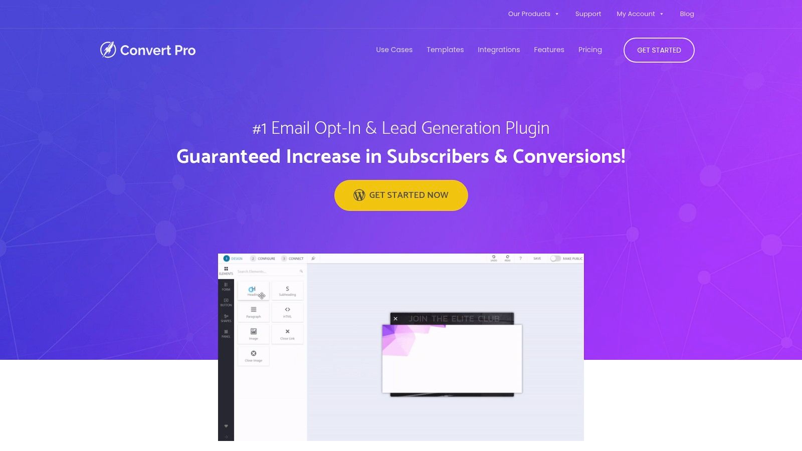 Convert Pro editor interface showing mobile preview