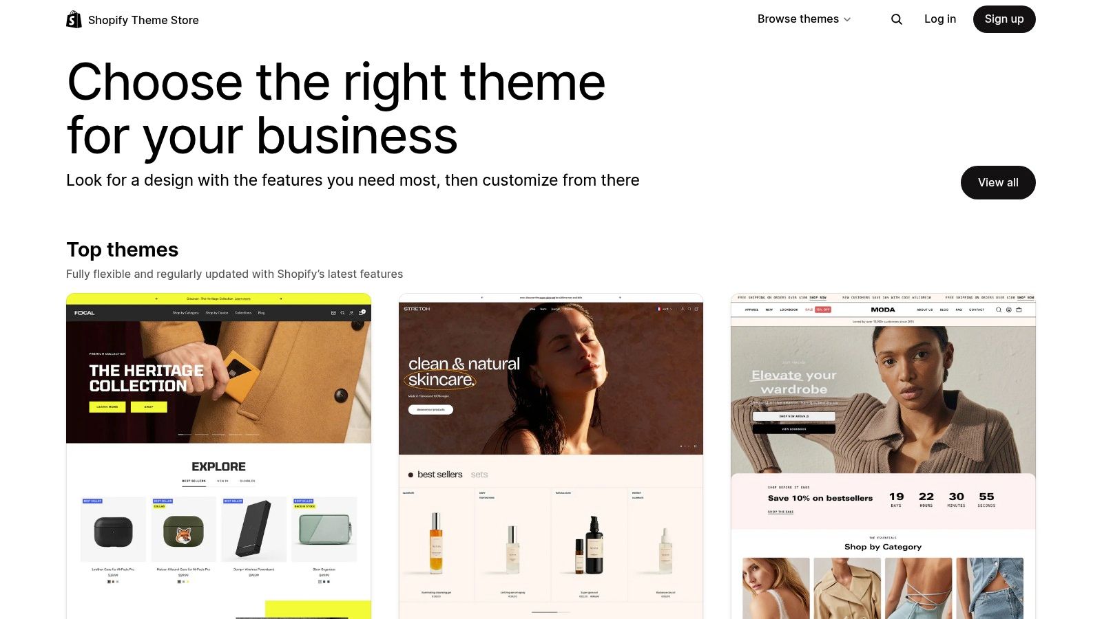Shopify Theme Store