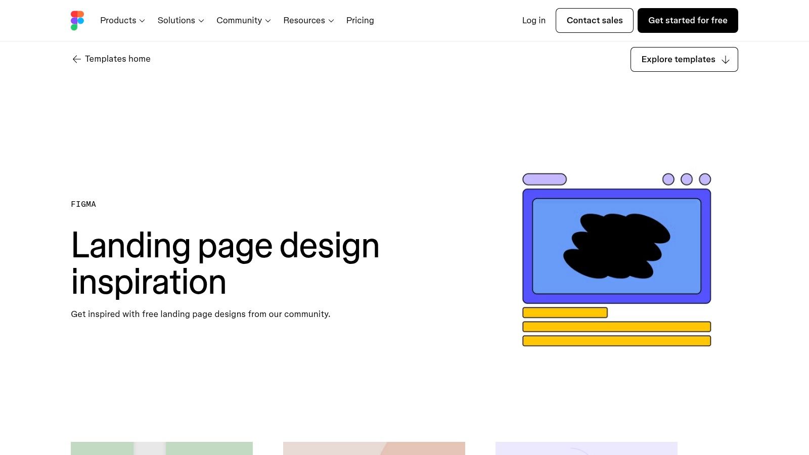 Figma Community – Landing Page Templates