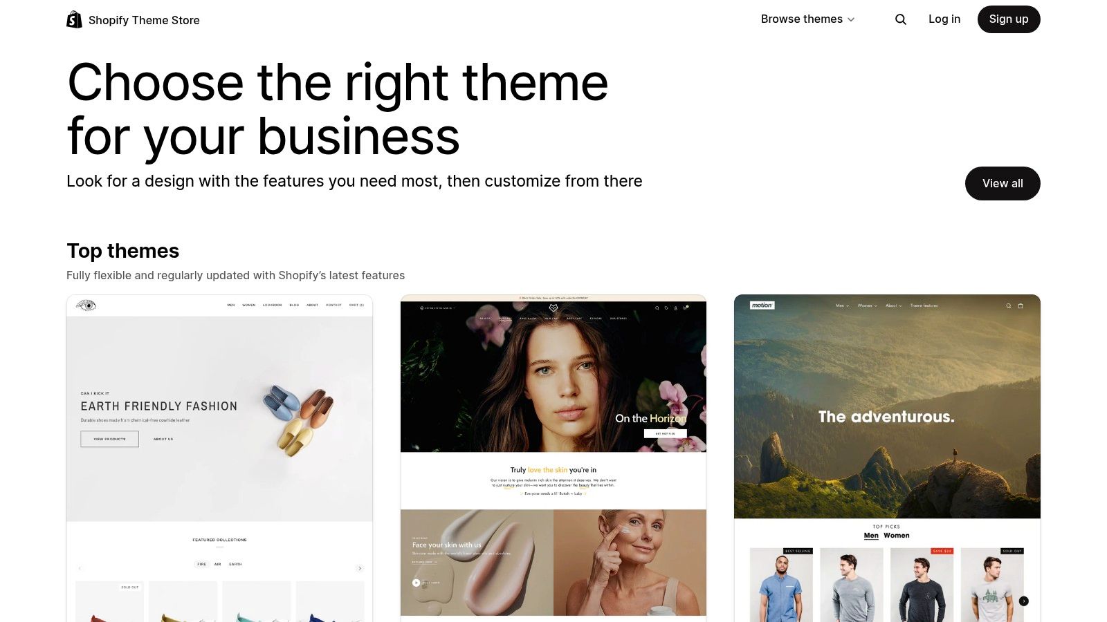 Shopify Theme Store