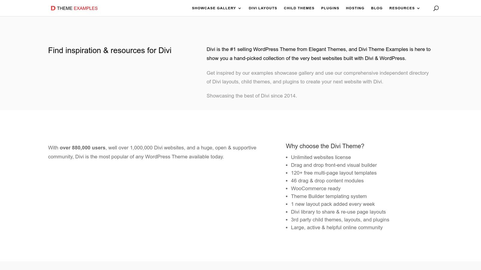 Divi Theme Examples (and DiviLayouts.com)