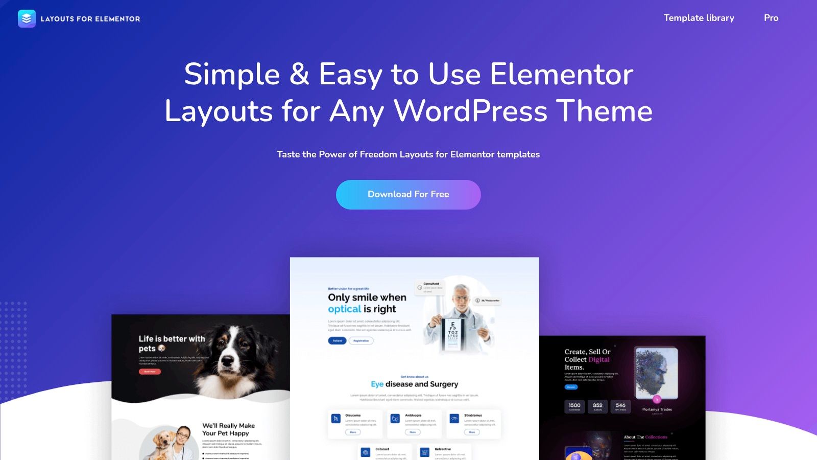 Layouts For Elementor