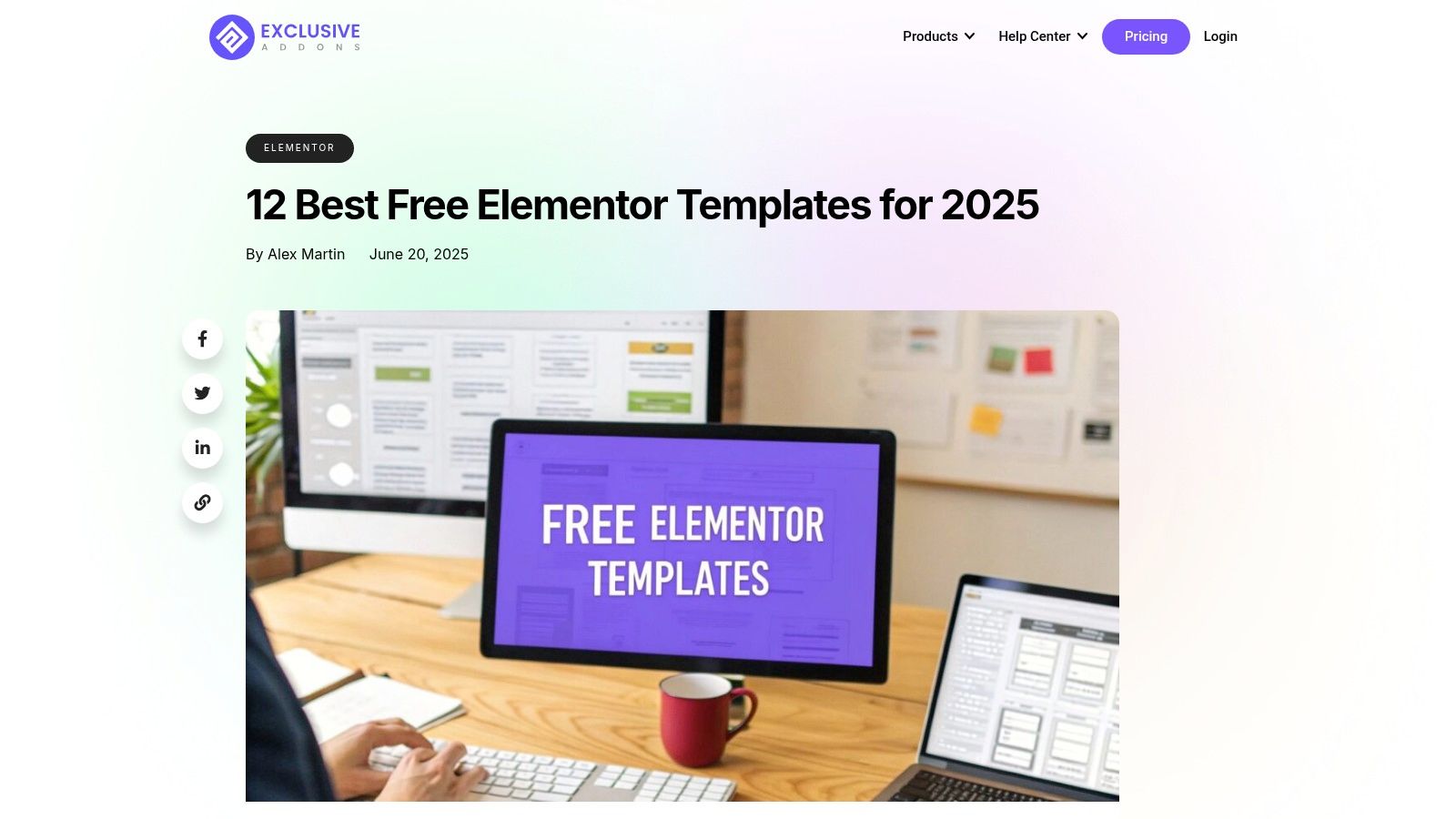 Free Elementor Templates