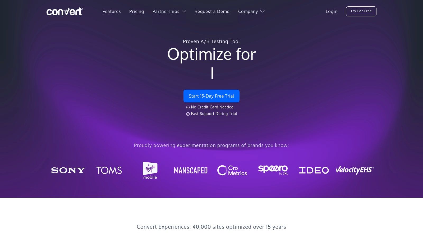 Convert Experiences (Convert.com)