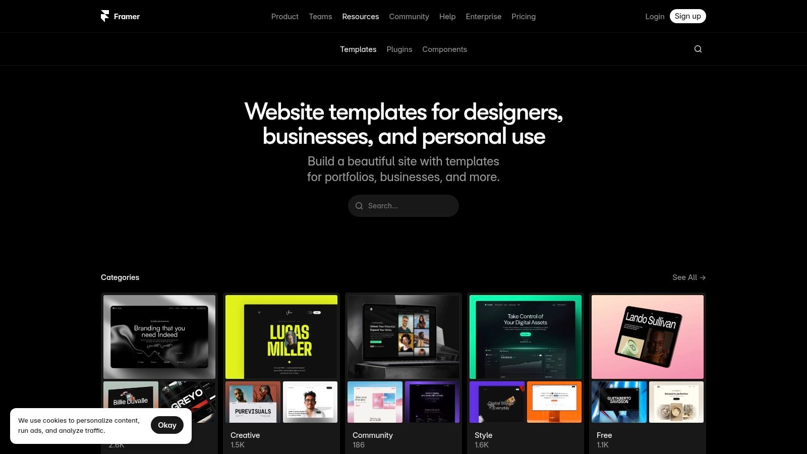 Framer Templates Marketplace