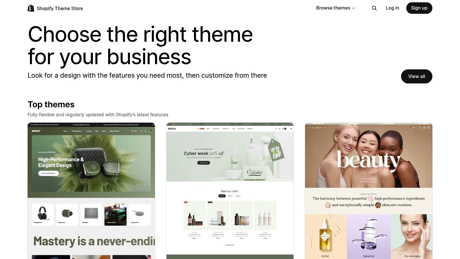 Shopify Theme Store