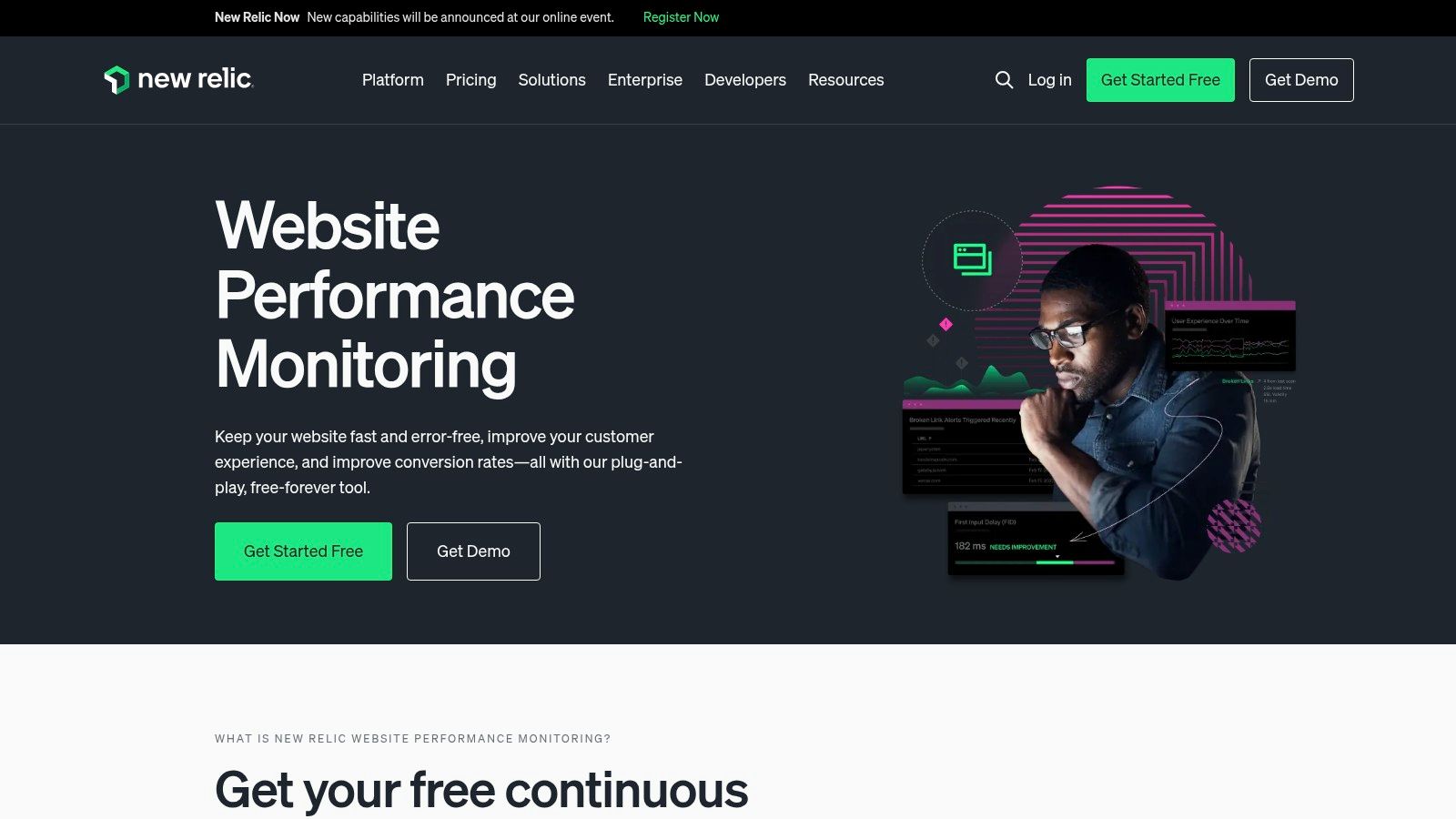 New Relic Web Performance Monitoring