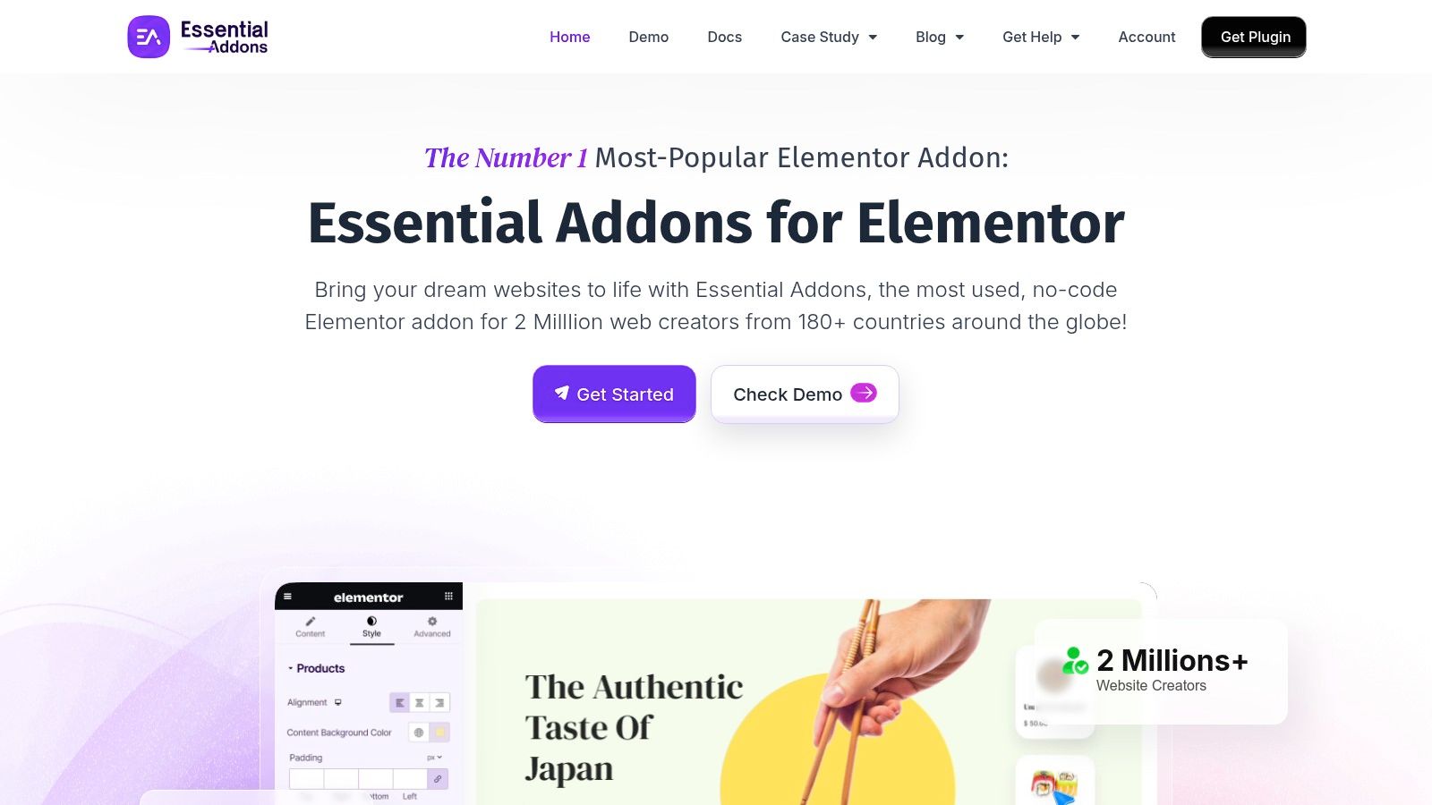 Essential Addons Official Website