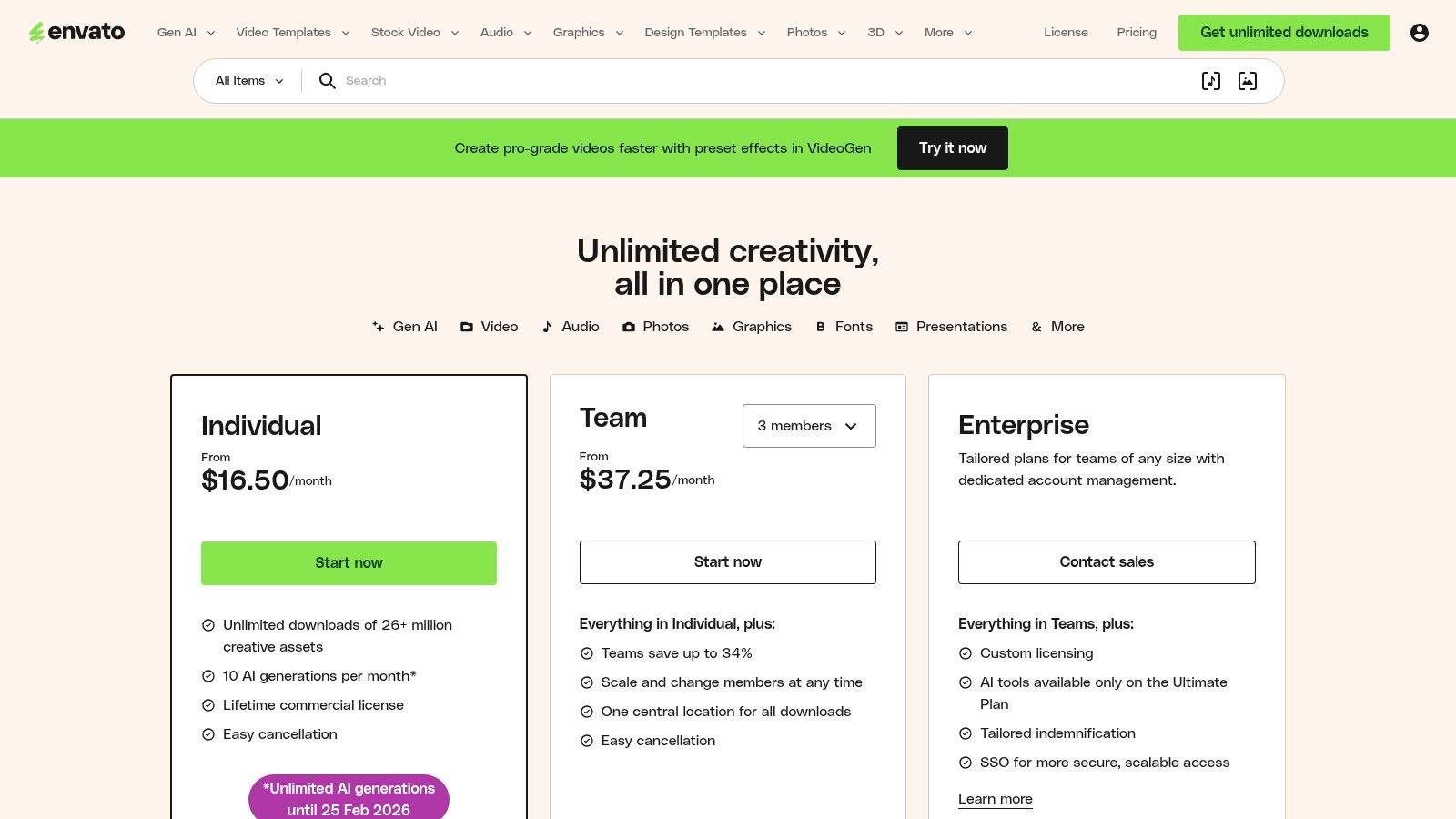 Envato Elements – Template Kits and Web Templates (subscription)