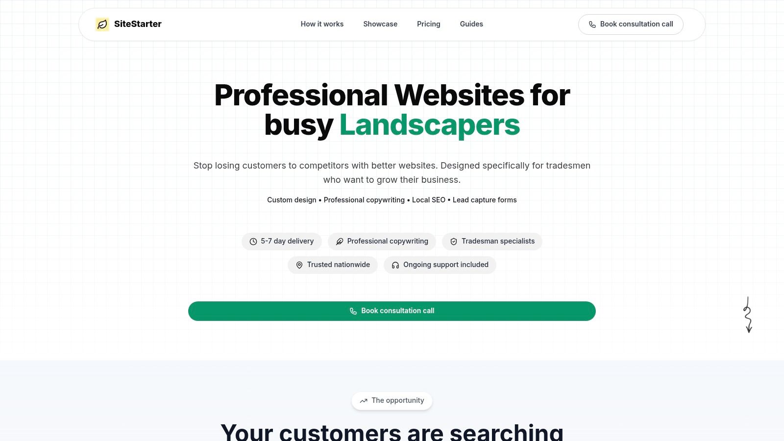 SiteStarter – Professional Websites for Local Businesses