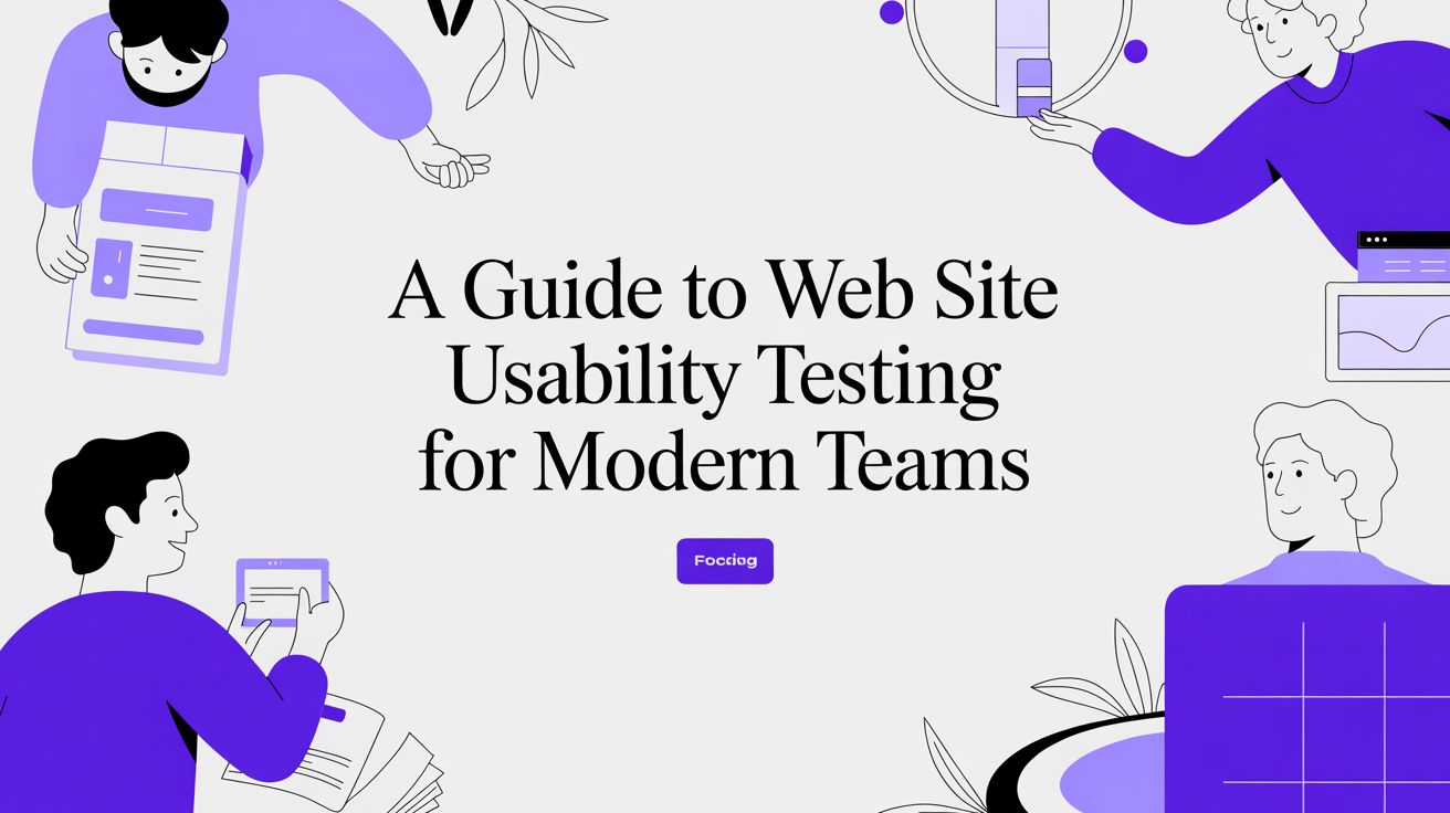 A Guide to Web Site Usability Testing for Modern Teams