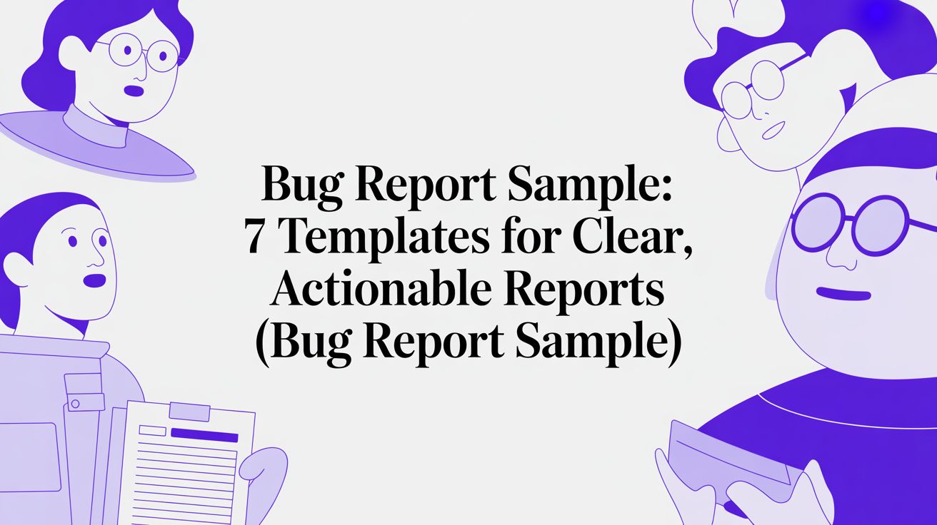 Bug Report Sample: 7 Templates for Clear, Actionable Reports (bug report sample)