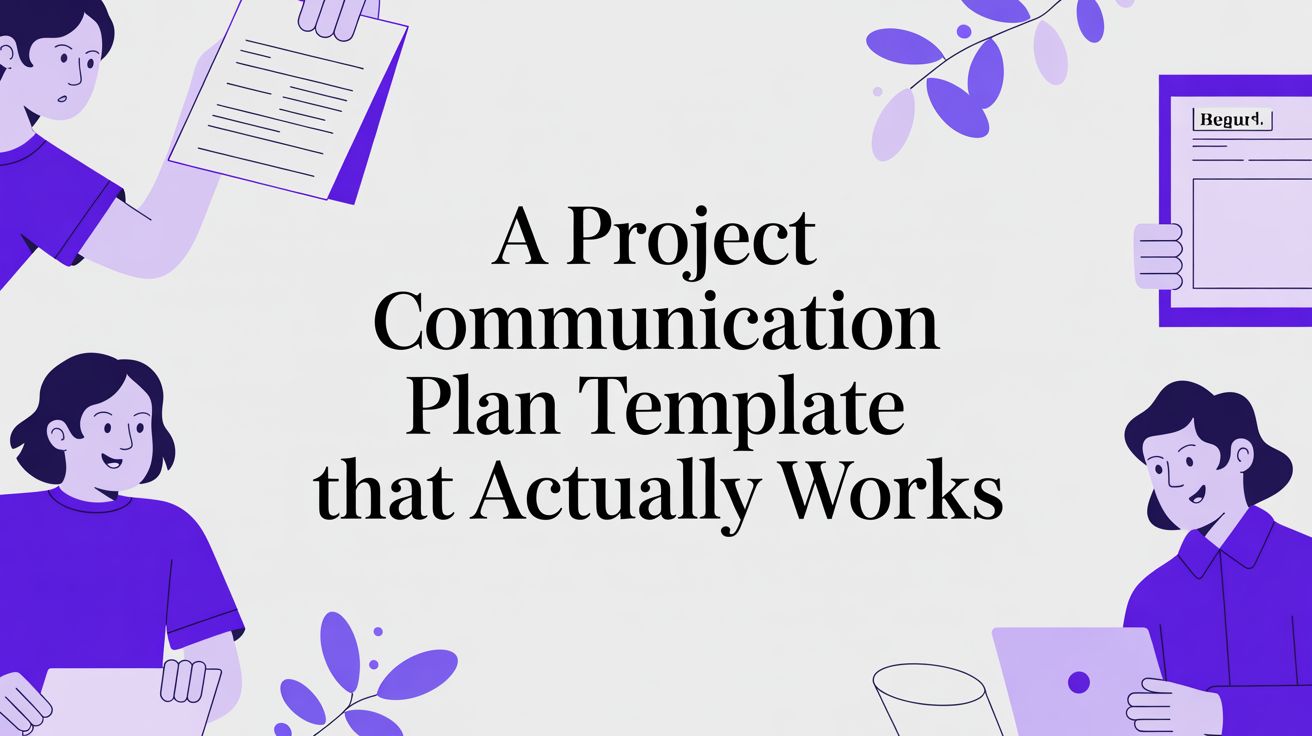 A Project Communication Plan Template That Actually Works