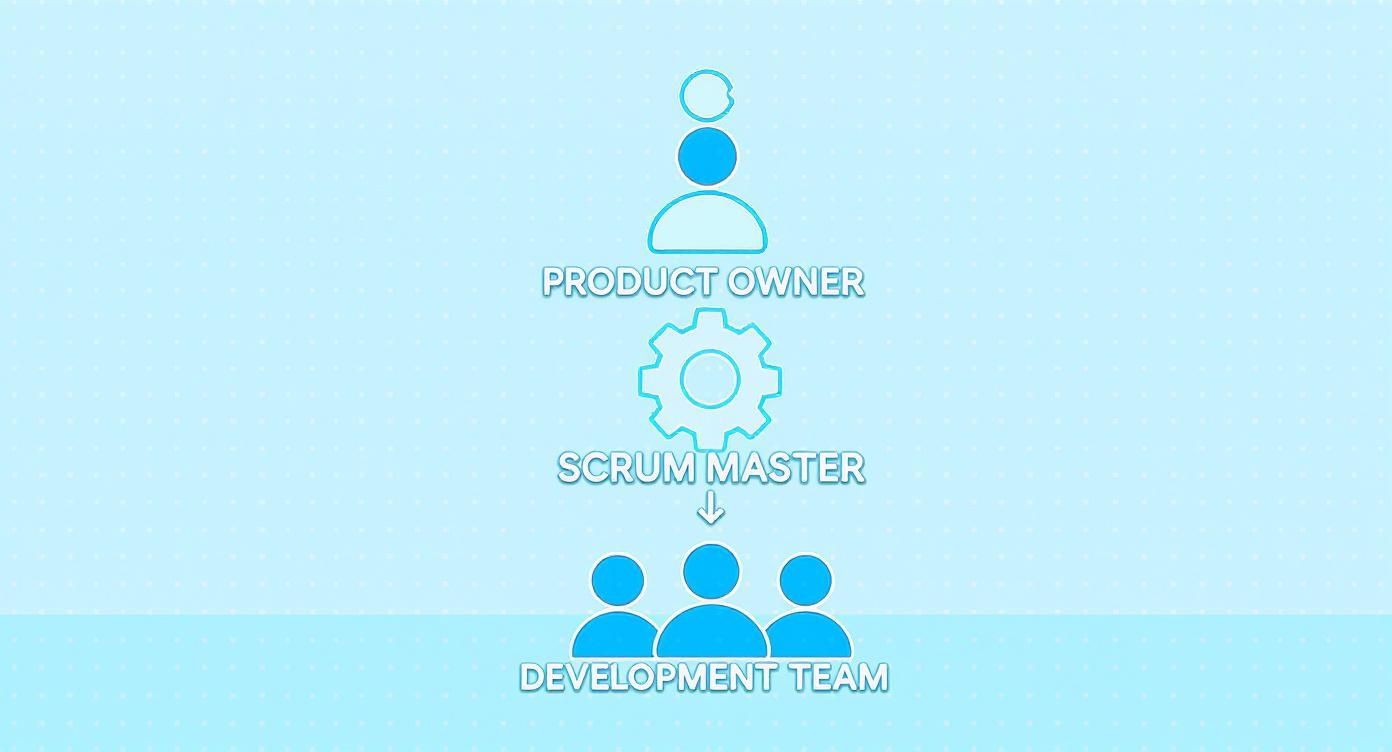 Infographic about agile product development process