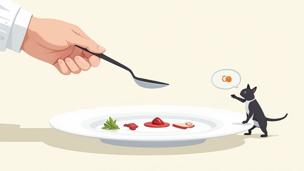 A team collaborating around a computer screen during a web usability testing session.