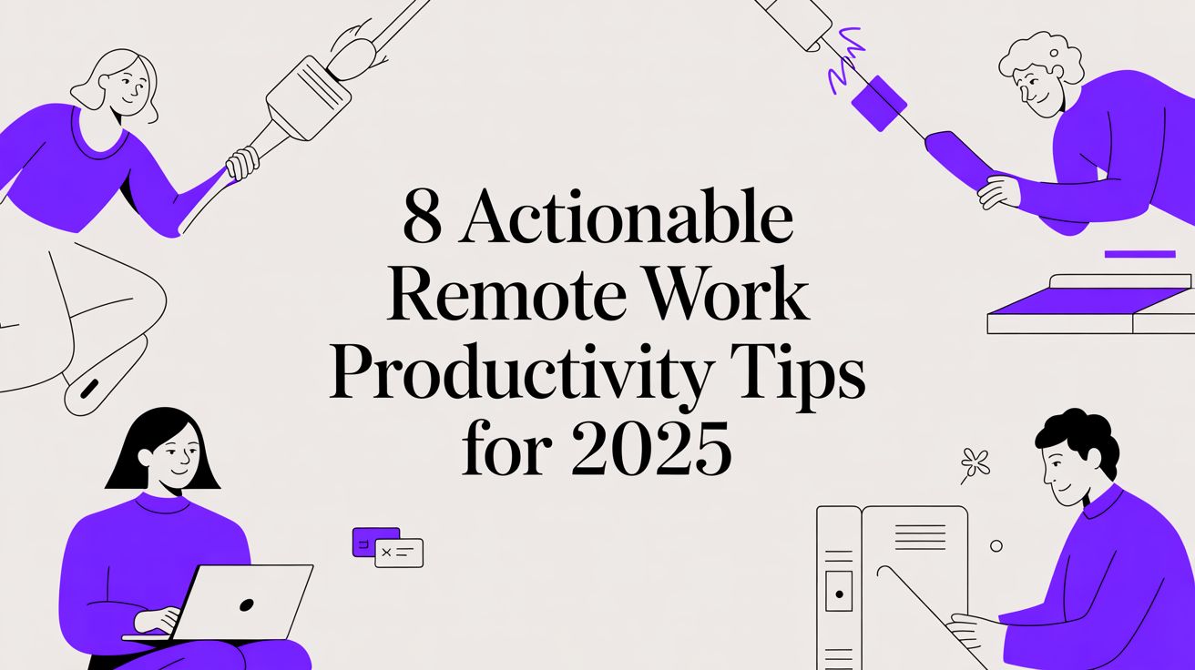 8 Actionable Remote Work Productivity Tips for 2025