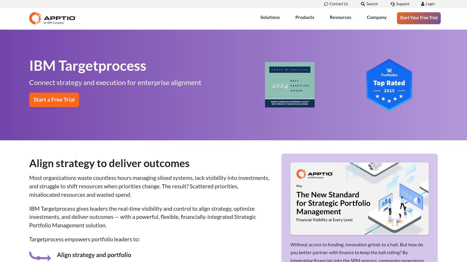 Apptio Targetprocess (IBM/Apptio)