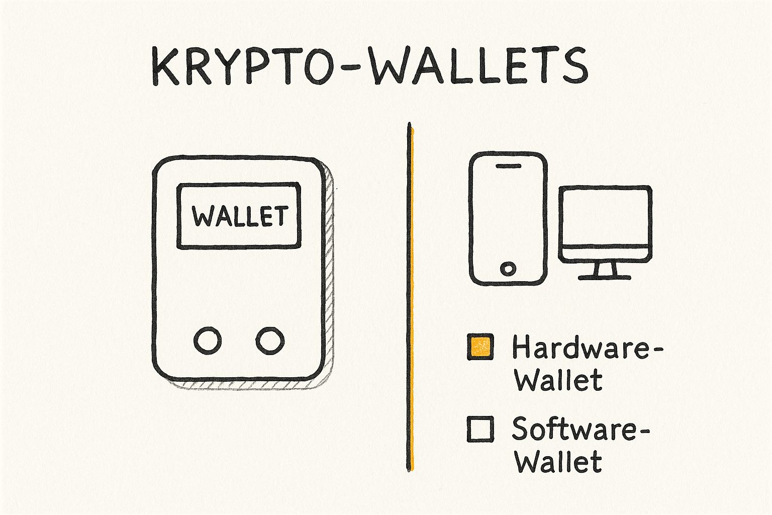 Infographic about welches wallet für krypto