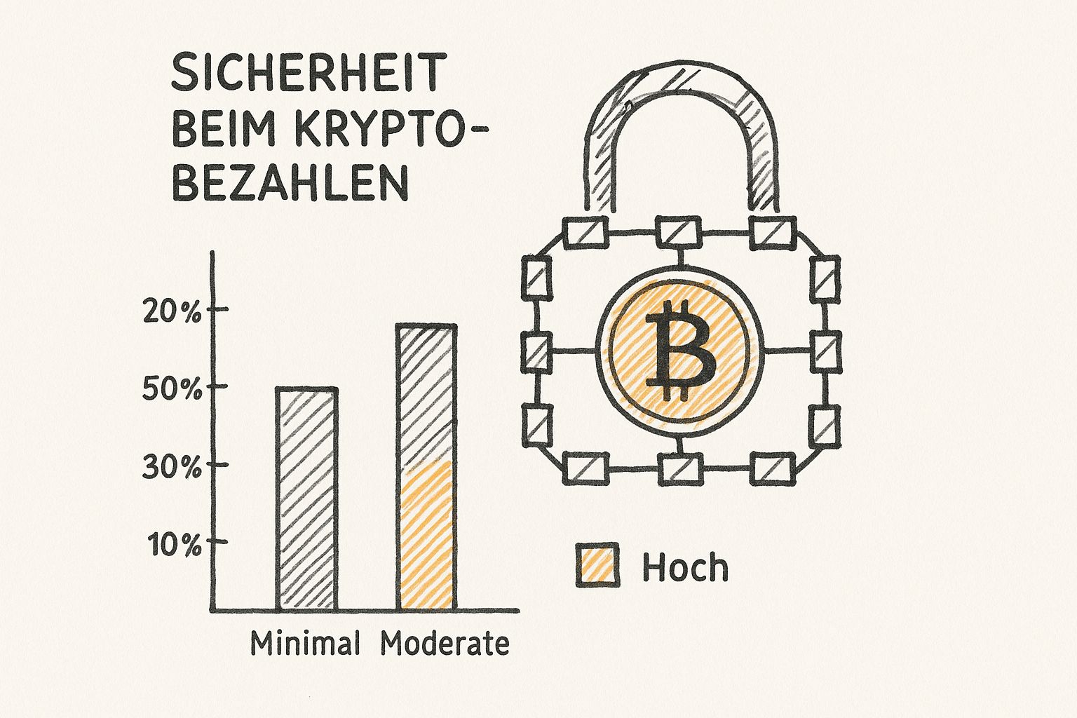 Infographic about mit krypto bezahlen