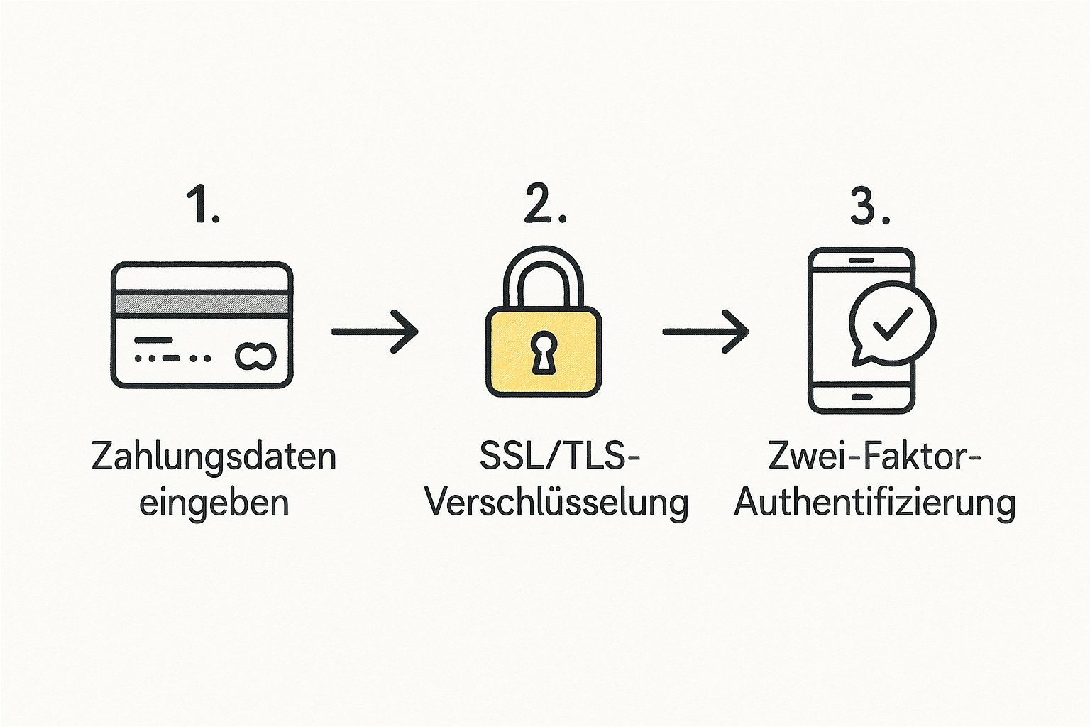 Infographic about sichere bezahlung im internet