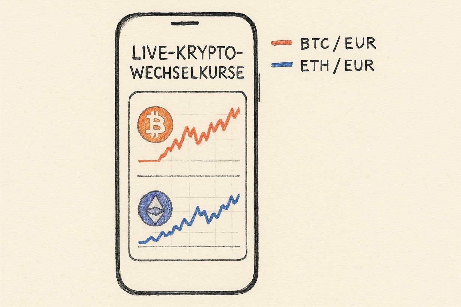 Infographic about krypto in euro umrechnen