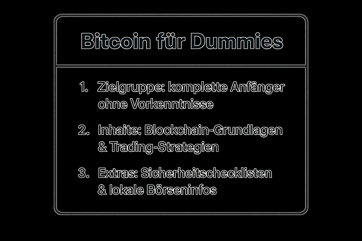 Infographic showing key data about Bitcoin für Dummies