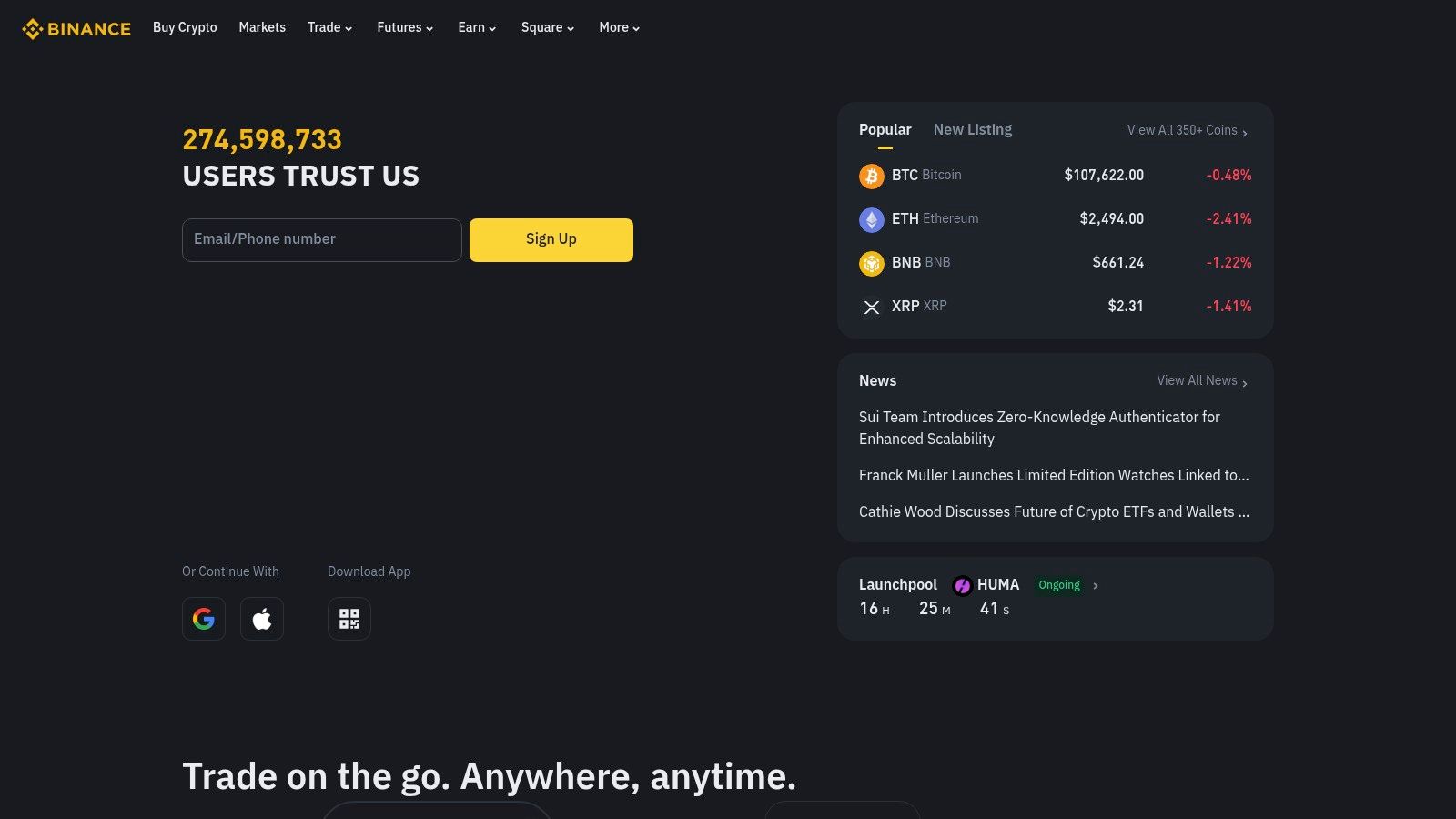 Binance Visa Card