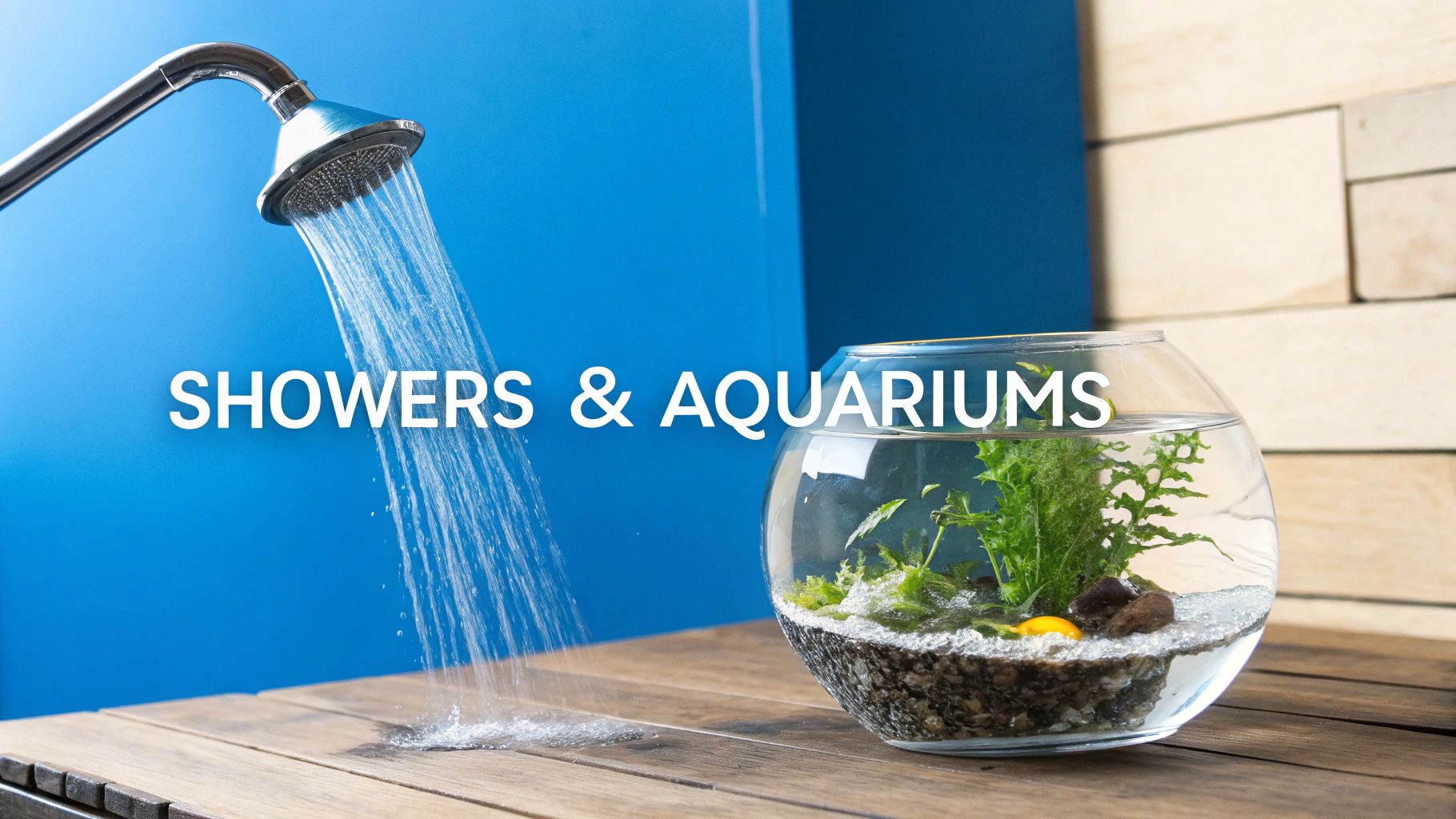 A person tending to a lush indoor garden with various plants, highlighting the need for treated water.