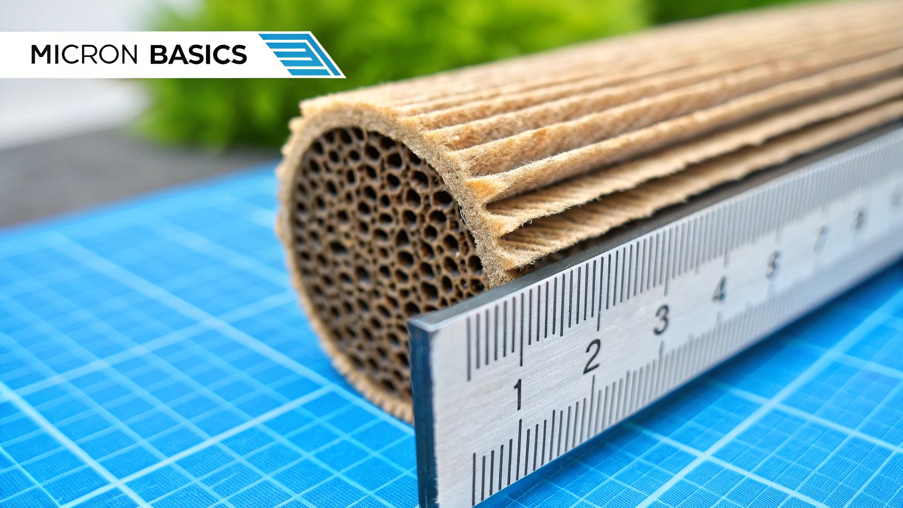Filter pore structure diagram