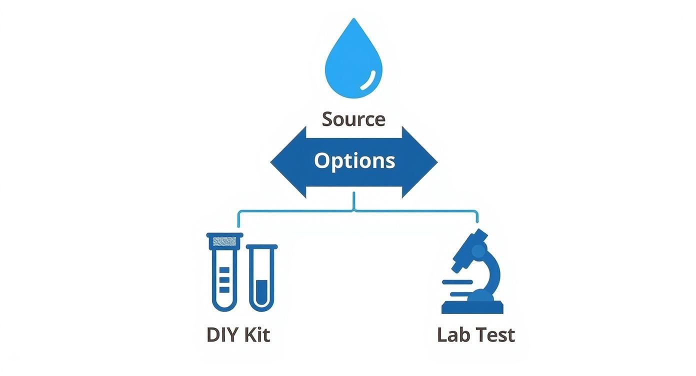Infographic about water filter for coliform bacteria