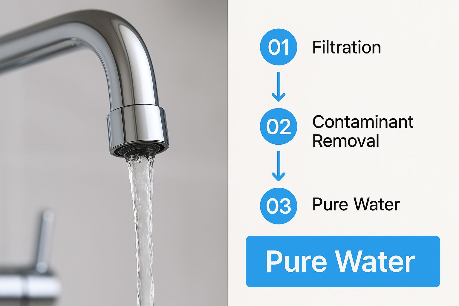 Infographic about what is reverse osmosis