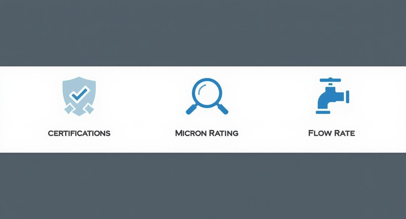 Infographic about best inline water filter refrigerator