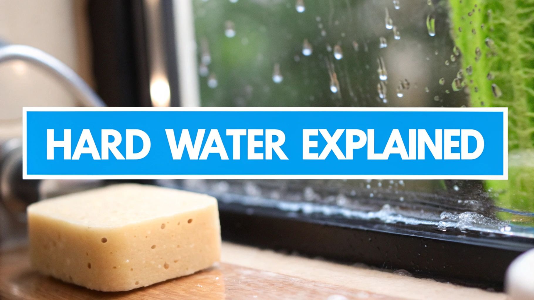 A shower head clogged with white mineral scale buildup.