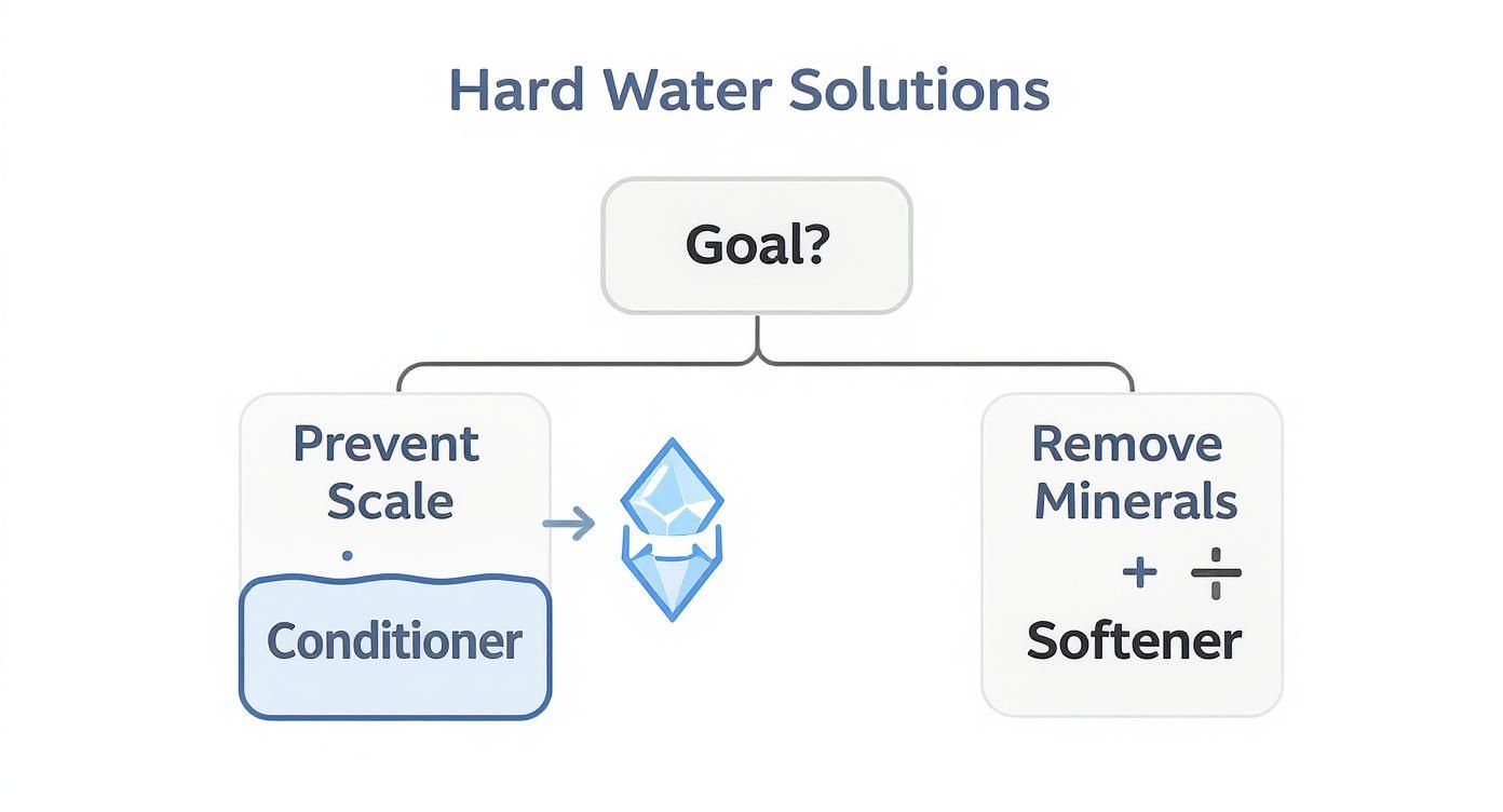 Infographic about does a water filter soften water