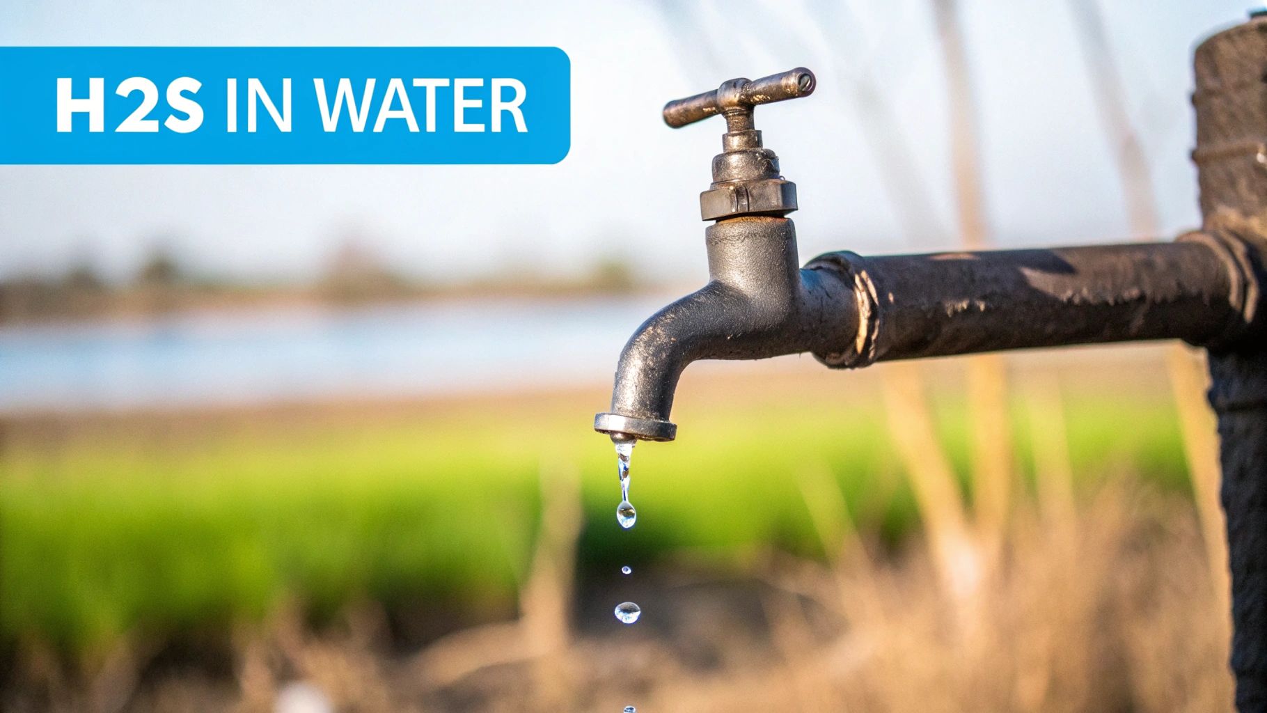 A person holding a glass of tap water, looking at it with concern.