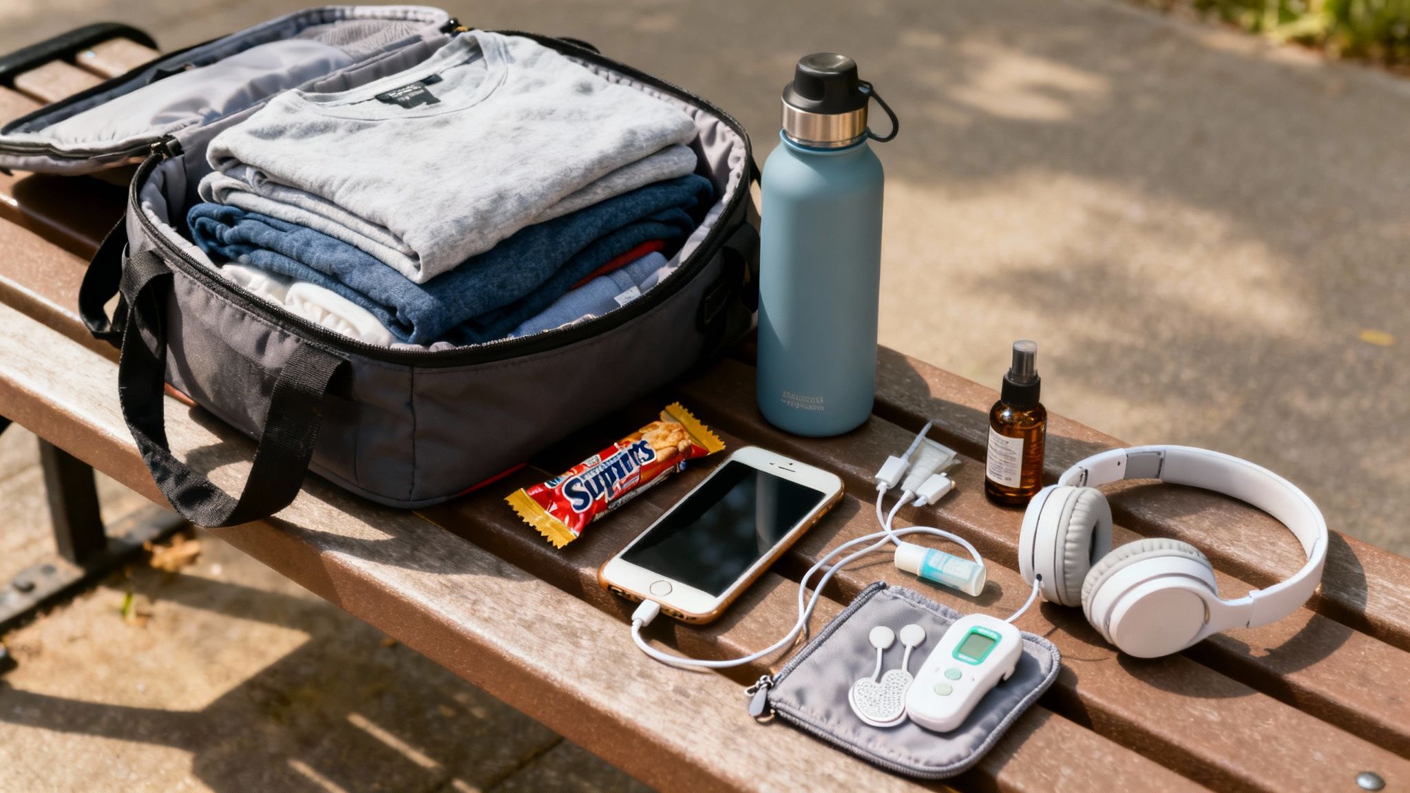 A supportive partner holds the hand of a person in labour in a hospital room.