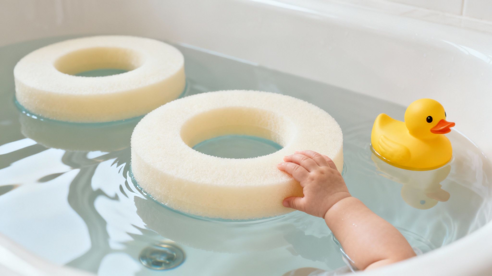 Floating Toys and Water Ring Toss Play