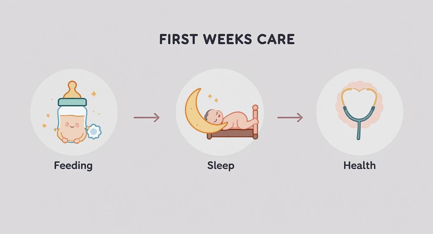Infographic about newborn checklist australia