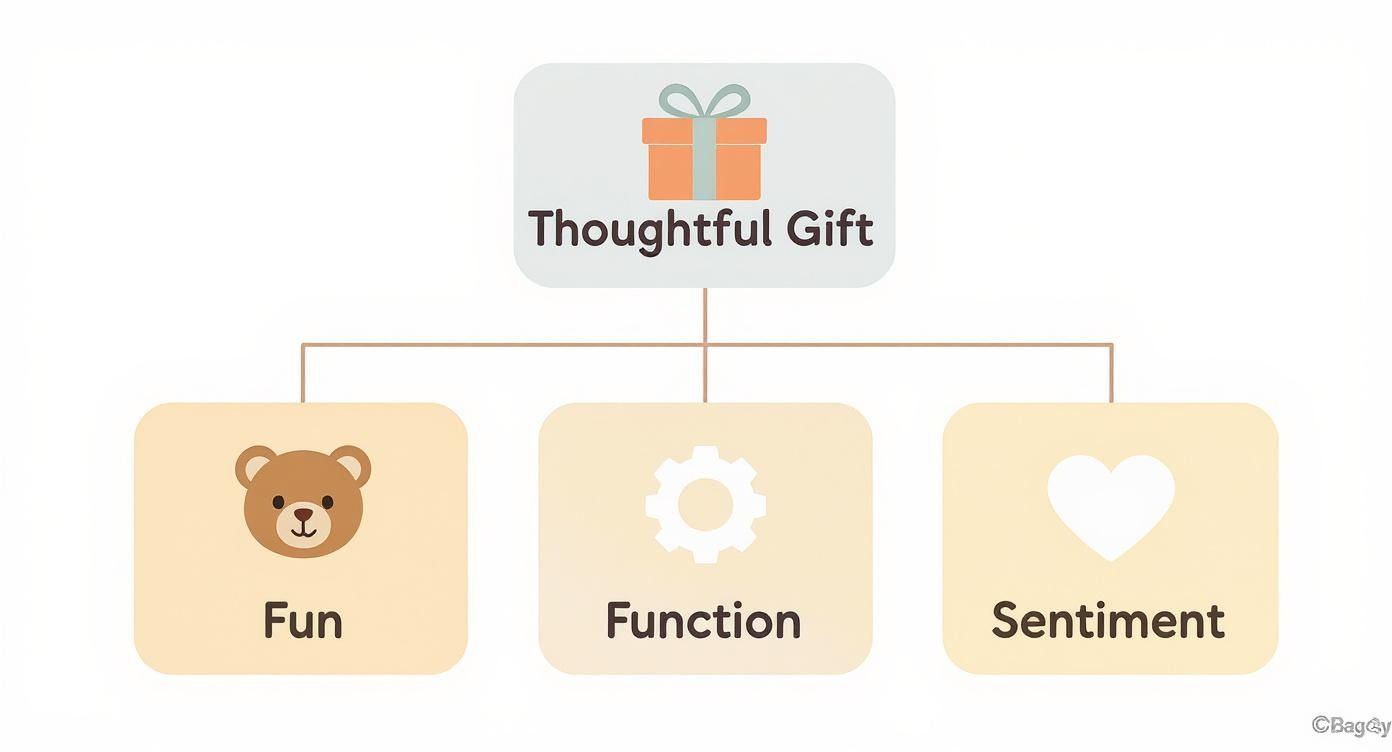 Infographic about first year birthday gift ideas