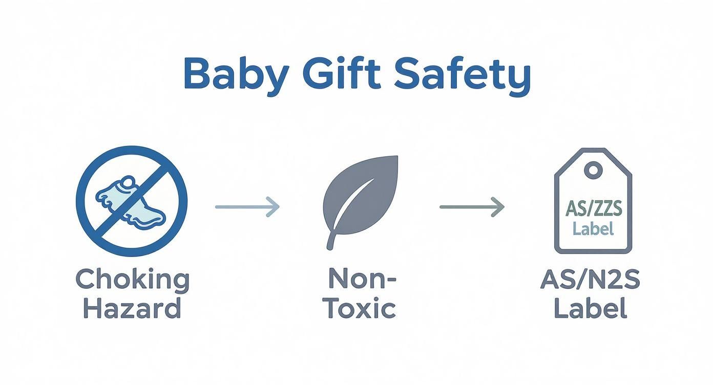 Infographic about unique baby gifts australia