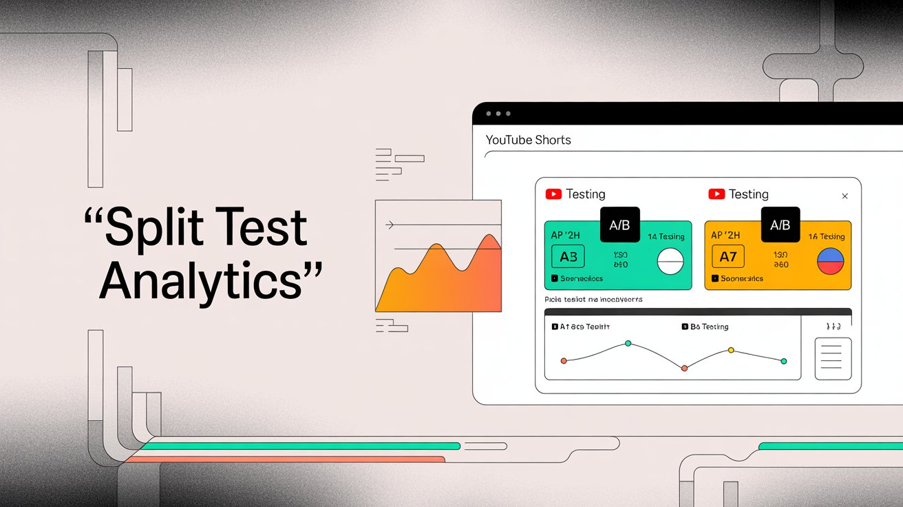YouTube Shorts A/B testing comparison showing split test methodology for optimizing content performance