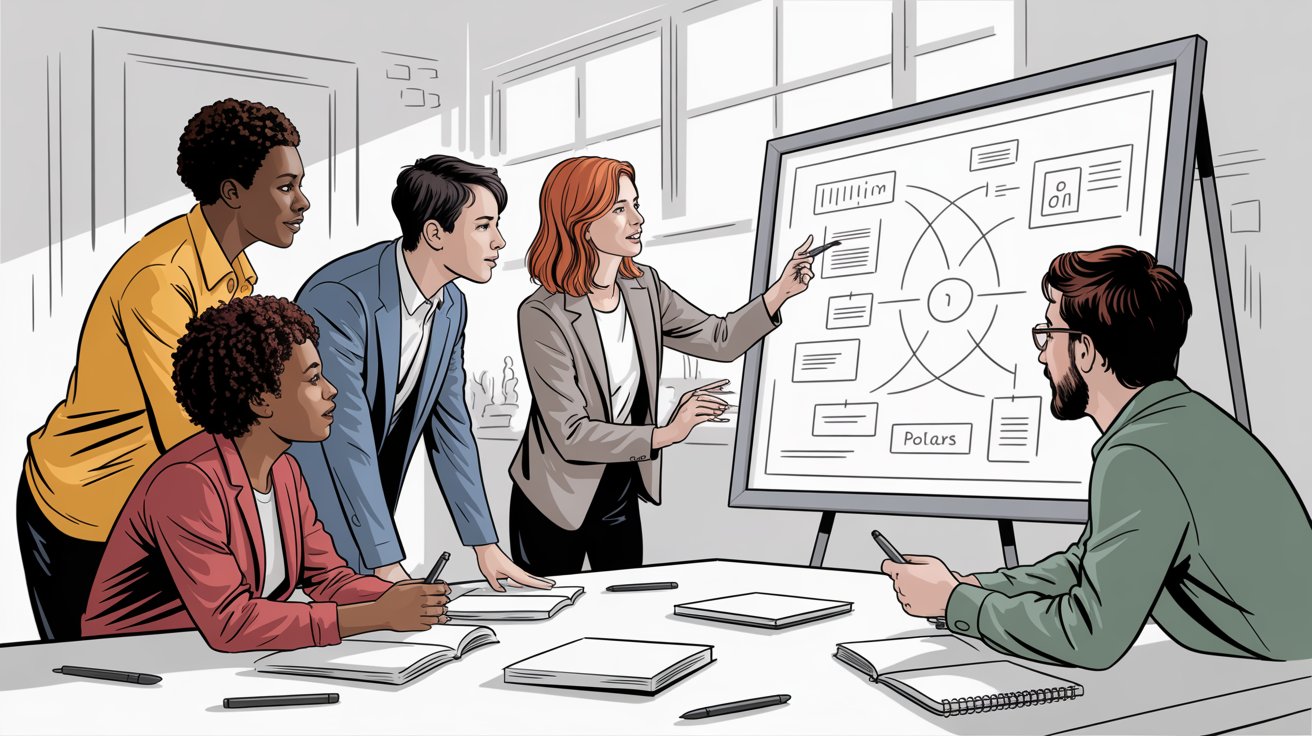 Team collaboration workflow showing coordinated content management across multiple creators