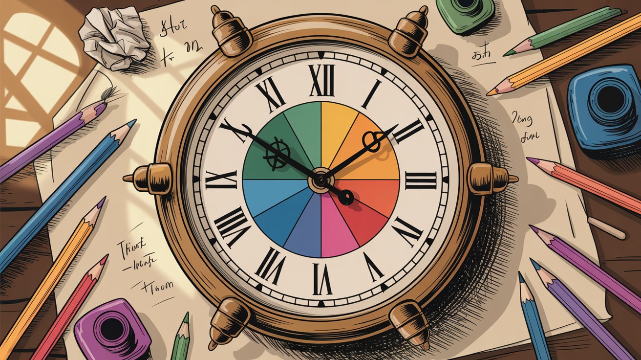 Clock showing optimal daily posting times with peak engagement windows for Facebook Reels