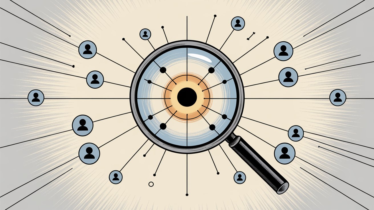 Influencer discovery search interface with filters for niche, location, follower count, engagement rate, and authenticity verification