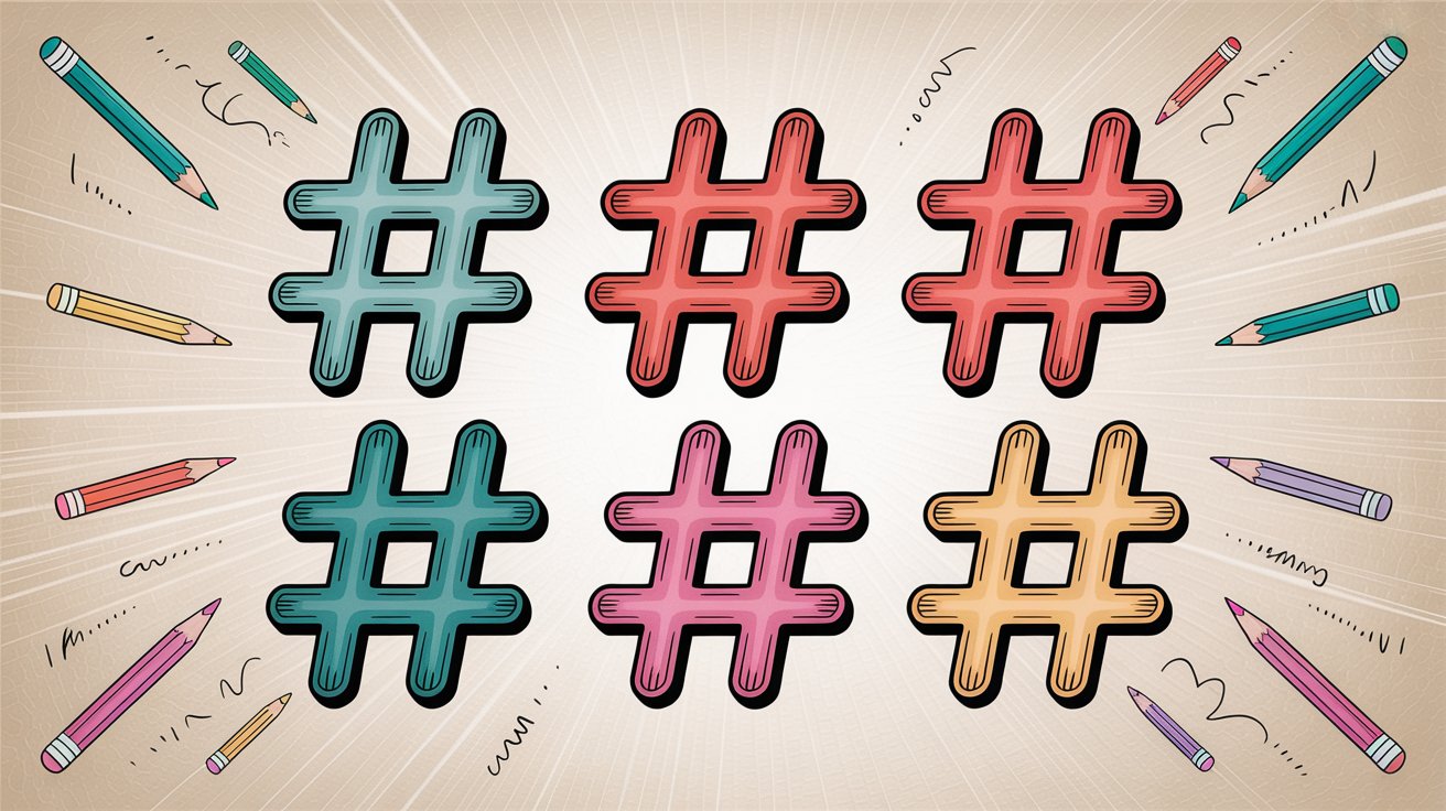 Strategic TikTok hashtag selection showing categorized hashtags for focused content targeting