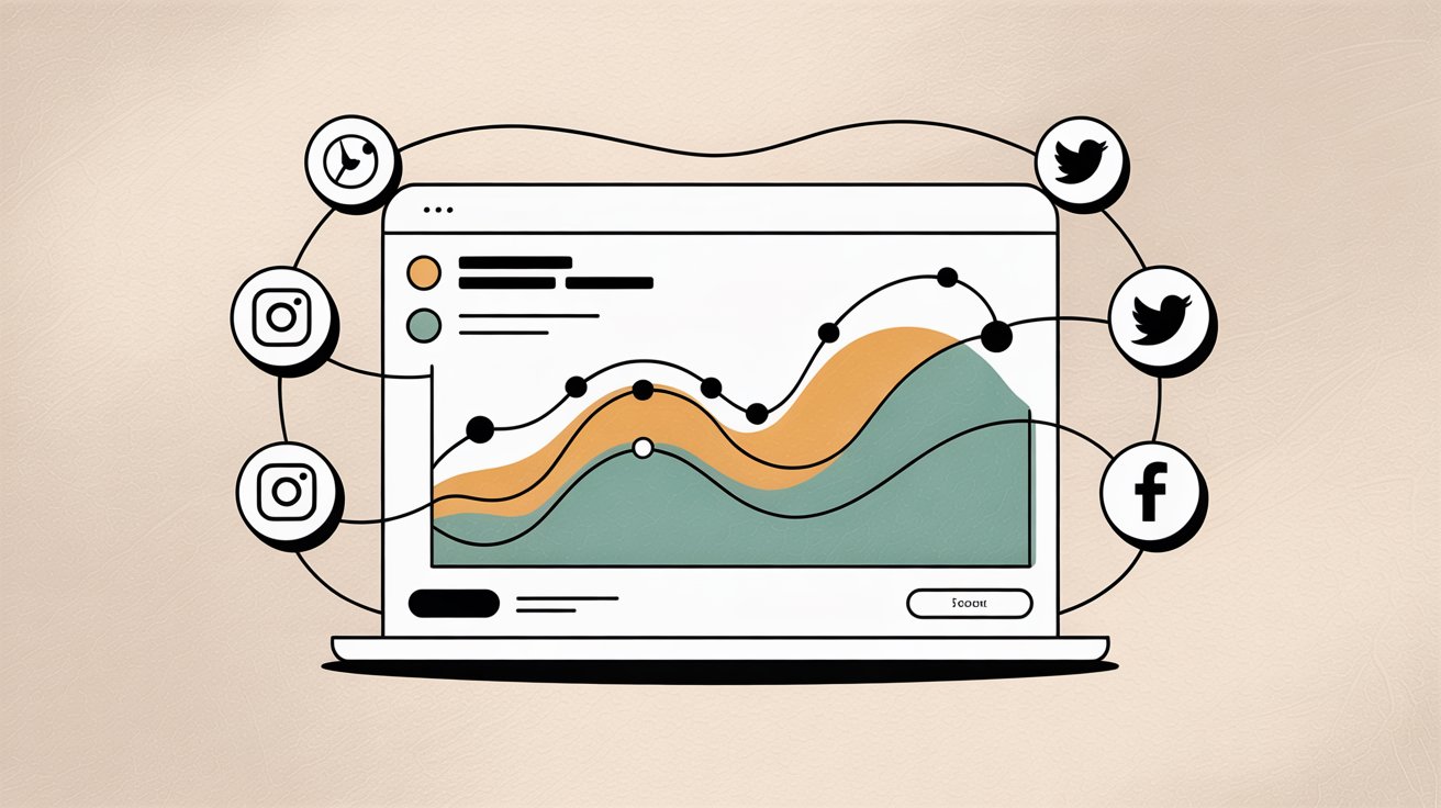 Social media management platform interface for multi-channel content scheduling
